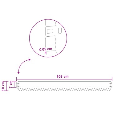 vidaXL Περίγραμμα γκαζόν 10 τμχ. 103 x 10 εκ Ατσάλι Λαδί