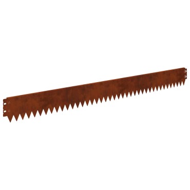 vidaXL Περίγραμμα γκαζόν 10 τμχ. 103 x 10 εκ Ατσάλι Σκ rusty