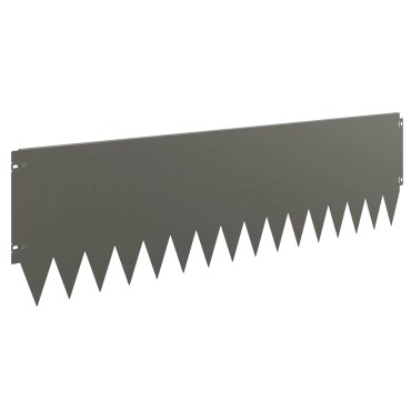 vidaXL Περίγραμμα γκαζόν 10 τμχ. 103 x 30 εκατοστά Ατσάλι Σκ rusty