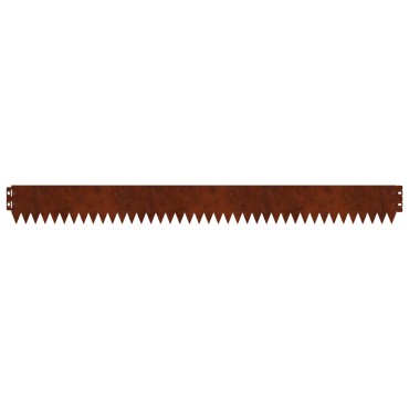 vidaXL Περίγραμμα γκαζόν 50 τμχ. 103 x 10 εκ Ατσάλι Σκ rusty