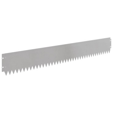 vidaXL Περίγραμμα γκαζόν 30 τμχ. 103 x 15 εκ Ατσάλι Ασημί