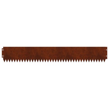 vidaXL Περίγραμμα γκαζόν 10 τμχ. 103 x 15 εκ Ατσάλι Σκ rusty
