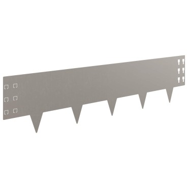 vidaXL Περίγραμμα γκαζόν 20 τμχ. 100 x 25 cm Ατσάλι Σκ rusty