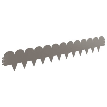 vidaXL Περίγραμμα γκαζόν 10 τμχ. 103 x 15 εκ Ατσάλι Σκ rusty
