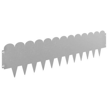 vidaXL Περίγραμμα γκαζόν 10 τμχ. 103 x 25 εκ Ατσάλι Σκ rusty