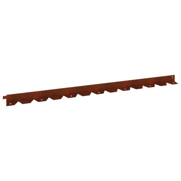 vidaXL Περίγραμμα γκαζόν 10 τμχ. 102 x 4 x 4 εκ. Ατσάλι Σκ rusty