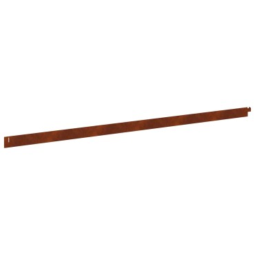 vidaXL Περίγραμμα γκαζόν 10 τμχ. 102 x 4 x 4 εκ. Ατσάλι Σκ rusty