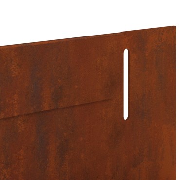 vidaXL Περίγραμμα γκαζόν 20 τμχ. 102 x 4 x 4 εκ. Ατσάλι Σκ rusty