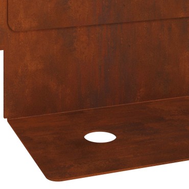 vidaXL Περίγραμμα γκαζόν 20 τμχ. 102 x 4 x 4 εκ. Ατσάλι Σκ rusty