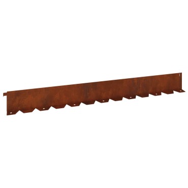vidaXL Περίγραμμα γκαζόν 20 τμχ. 102 x 10 x 4 εκ. Ατσάλι Σκ rusty