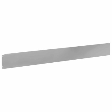 vidaXL Περίγραμμα γκαζόν 50 τμχ. 100 x 12 cm Ατσάλι Ασημί