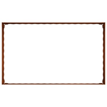 vidaXL Περίγραμμα γκαζόν 4 τμχ. 100 x 60 x 35 cm Ατσάλι Σκ rusty