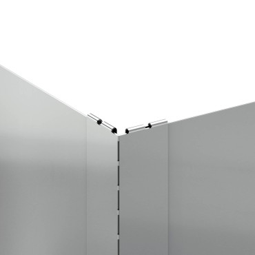 vidaXL Περίγραμμα γκαζόν 100 x 100 x 20 cm Ατσάλι Ασημί