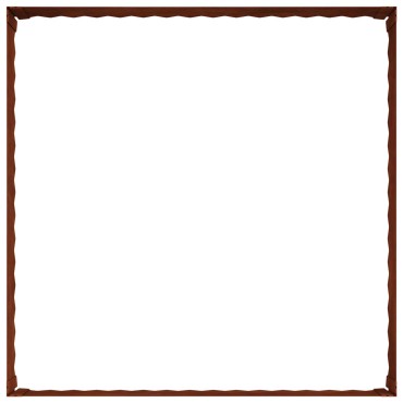 vidaXL Περίγραμμα γκαζόν 4 τμχ. 100 x 100 x 35 cm Ατσάλι Σκ rusty