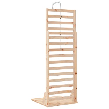 vidaXL Εξωτερικό ντους 225 cm Μασίφ ξύλο πεύκου και ανοξείδωτο ατσάλι