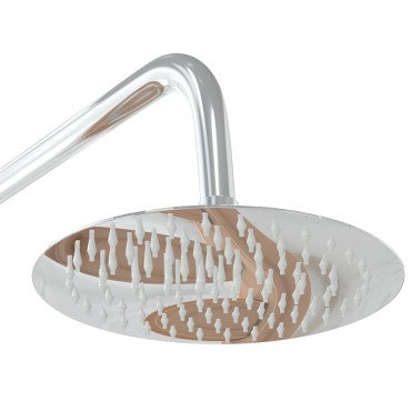 vidaXL Εξωτερικό ντους 225 cm Μασίφ ξύλο πεύκου και ανοξείδωτο ατσάλι