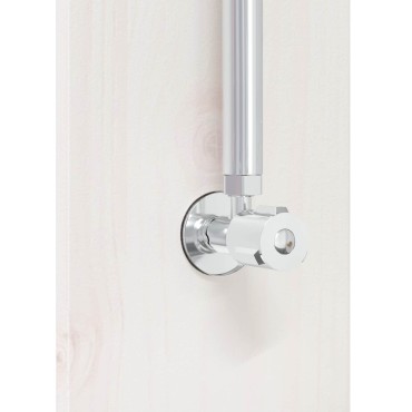 vidaXL Εξωτερικό ντους 246 cm Μασίφ ξύλο πεύκου και ανοξείδωτο ατσάλι