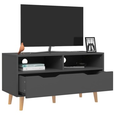 vidaXL Έπιπλο Τηλεόρασης Γκρι 90x40x48,5cm από Επεξεργασμένο Ξύλο