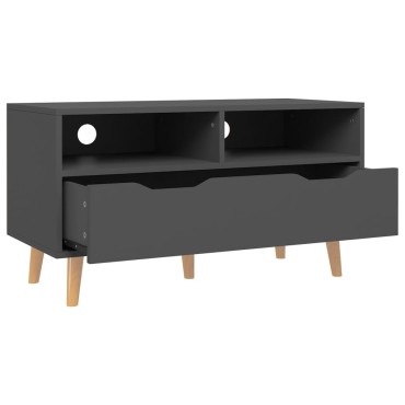 vidaXL Έπιπλο Τηλεόρασης Γκρι 90x40x48,5cm από Επεξεργασμένο Ξύλο
