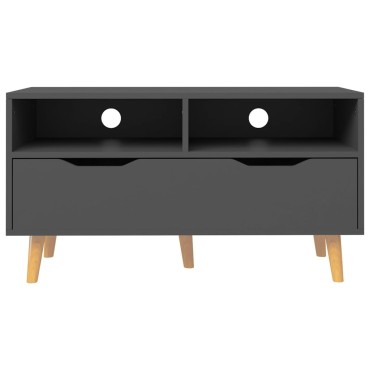 vidaXL Έπιπλο Τηλεόρασης Γκρι 90x40x48,5cm από Επεξεργασμένο Ξύλο