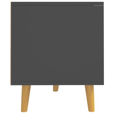 vidaXL Έπιπλο Τηλεόρασης Γκρι 90x40x48,5cm από Επεξεργασμένο Ξύλο