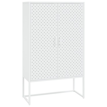 vidaXL Ντουλάπι Λευκό 80x35x135cm από Ατσάλι 1 τεμ.