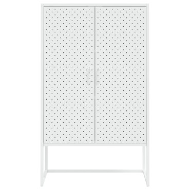 vidaXL Ντουλάπι Λευκό 80x35x135cm από Ατσάλι 1 τεμ.