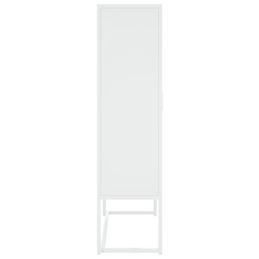 vidaXL Ντουλάπι Λευκό 80x35x135cm από Ατσάλι 1 τεμ.