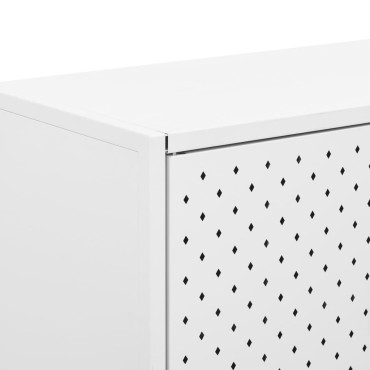 vidaXL Ντουλάπι Λευκό 80x35x135cm από Ατσάλι 1 τεμ.
