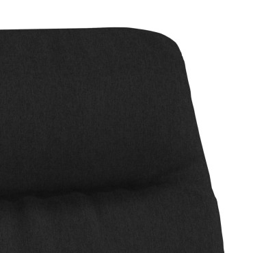 vidaXL Πολυθρόνα Relax Μαύρη Υφασμάτινη με Σκαμπό 70x77x98cm 1 τεμ.