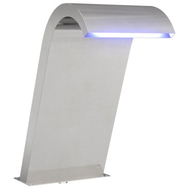 vidaXL Σιντριβάνι Πισίνας Ασημί 47 x 31 x 60 εκ. Ανοξείδωτο Ατσάλι