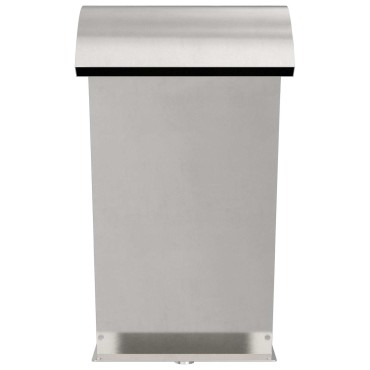 vidaXL Σιντριβάνι Πισίνας Ασημί 47 x 31 x 60 εκ. Ανοξείδωτο Ατσάλι
