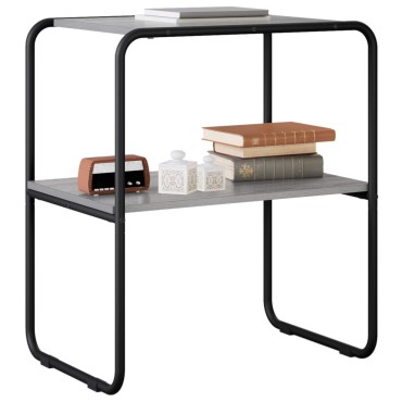 vidaXL Τραπέζι κονσόλας Γκρι Sonoma 60x42,5x70 εκ