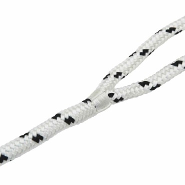 vidaXL Σχοινί Boat 14 mm 15 m Λευκό και Μαύρο Πολυεστέρας