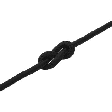 vidaXL Σχοινί Boat 14 mm 6 m Μαύρο Πολυεστέρας