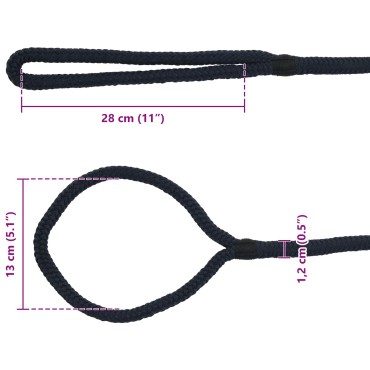 vidaXL Σχοινί Boat 12 mm 9 m Βασιλικό Μπλε Πολυεστέρας