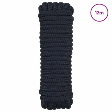 vidaXL Σχοινί Boat 14 mm 12 m Βασιλικό Μπλε Πολυεστέρας