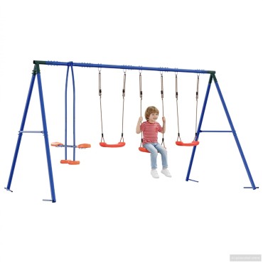 vidaXL Σετ Κούνιας Εξωτερικού Χώρου Πολύχρωμο 330 x 185 x 185 εκ