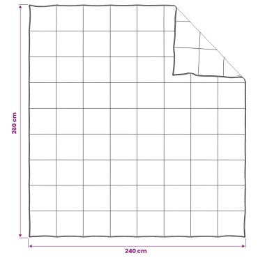 vidaXL Σετ Παπλωμάτων 2 τμχ. 240 x 260 εκ. Καλοκαίρι 150 gsm Λευκό