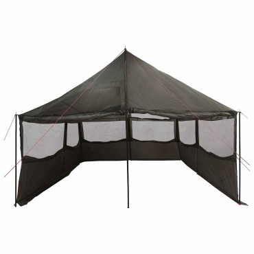 vidaXL Οικογενειακή Σκηνή Καφέ γκρι 450 x 400 x 265 εκ