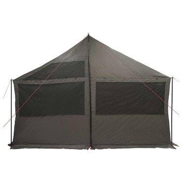 vidaXL Οικογενειακή Σκηνή Καφέ γκρι 450 x 400 x 265 εκ