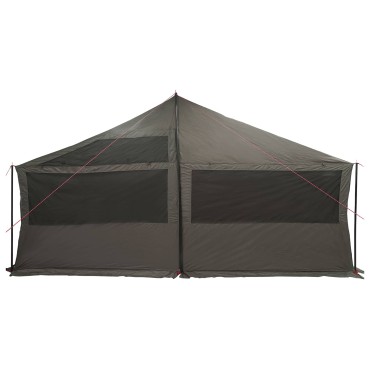 vidaXL Οικογενειακή Σκηνή Καφέ γκρι 600 x 400 x 268 εκ.