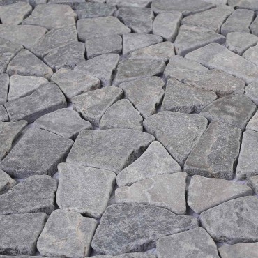 vidaXL Πλακίδια Μωσαϊκού Ανοιχτό γκρι 30 x 30 cm Μάρμαρο