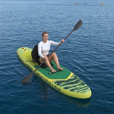 vidaXL SUP Board με κάθισμα 2 σε 1 POSEIDON 305 x 76 x 15 cm Πράσινο