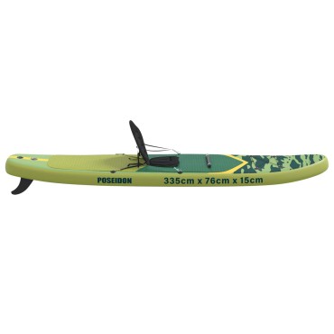 vidaXL SUP Board με κάθισμα 2 σε 1 POSEIDON 335 x 76 x 15 εκ. Πράσινο