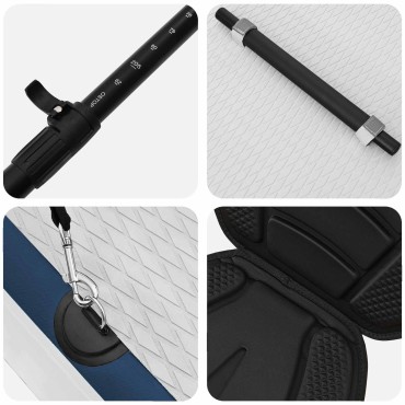 vidaXL SUP Board με κάθισμα 2 σε 1 APEX 335 x 76 x 15 εκ. Σκούρο Μπλε