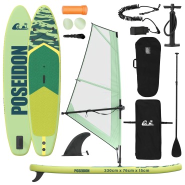 vidaXL Φουσκωτό SUP Board με Ιστιοφορία POSEIDON 330 x 76 x 15 εκ για