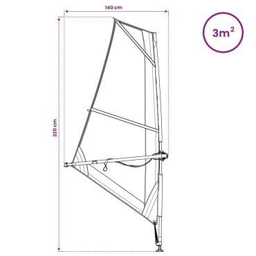 vidaXL Φουσκωτό SUP Board με Ιστιοφορία TRITON 330 x 76 x 15 εκ Μπλε