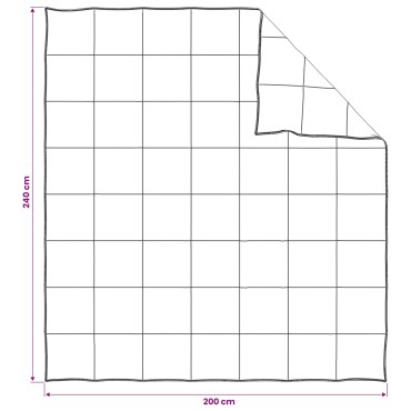 vidaXL Κουβέρτα ολόκληρου του χρόνου Μπεζ 200 x 240 cm