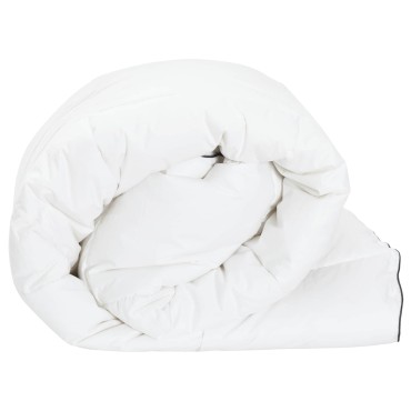 vidaXL Πάπλωμα 135 x 200 cm 100% Βαμβάκι Λευκό